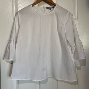 Marled Large White Top for Women